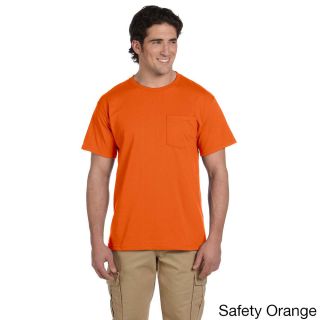 Jerzees Jerzees Mens 50/50 Heavyweight Blend Pocket T shirt Orange Size 3XL