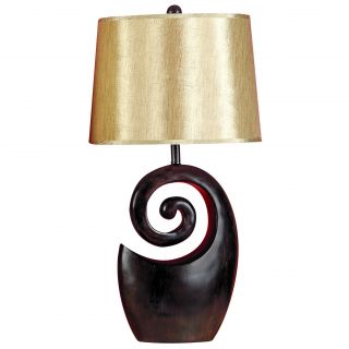 Polystone Spiral Table Lamp