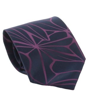 Ferrecci Mens Navy/ Dark Purple Necktie And Cuff Links Boxed Set