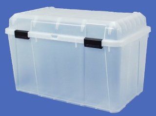 Clear Plastic Storage Trunk   34.5 Gallon   WY 780     Lidded Home Storage Bins