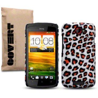 Leopard HTC One S Covert Branded PU Leather Back Cover / Skin / Shell / Case Cell Phones & Accessories