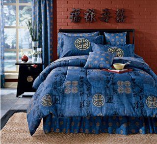 Blue Imperial Queen Bed Set, 88" x 88"   Comforter Sets