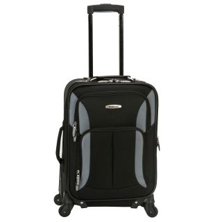 Rockland Light 20 inch Expandable Carry on Spinner Upright Luggage