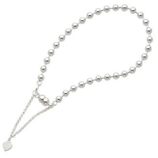 Amore La Vita™ Beaded Dangling Heart Bracelet in Sterling Silver   7