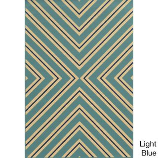 Indoor/ Outdoor Geometric Polypropylene Rug (67 X 96)