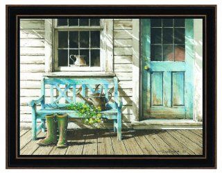 The Craft Room JR106 782 Cheerful Chores, Hardwood Shaker Framed and Textured Wall Art