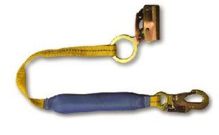 FallTech 7353LT Manual Rope Grab with Integral 3 Foot SoftPack Shock Absorbing Lanyard   Fall Arrest Safety Clips  
