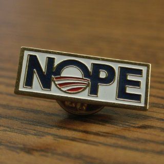 NOPE Anti Obama Lapel Pin   Set of 6  Special Needs Educational Supplies 