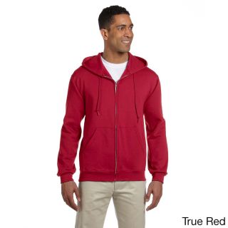 Jerzees Mens Super Sweats Nublend Fleece Full zip Hooded Jacket Red Size XXL