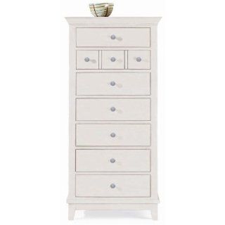American Drew Sterling Pointe 7 Drawer Lingerie Chest in Off White   Storage Chests