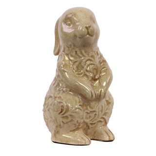 Adorable Cream Ceramic Rabbit