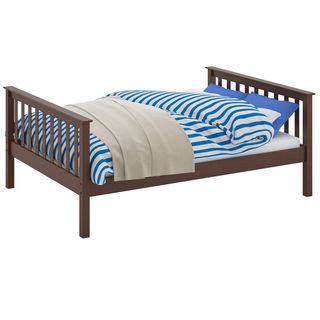 Corliving Corliving Monterey Brown Wood Double Bed Brown Size Full