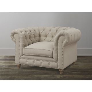 Oxford Beige Linen Chair