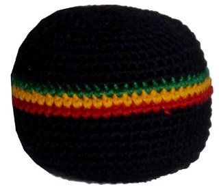 Rasta 3 Stripe Hacky Sack / Footbag   Hand Crocheted Made in Guatemala   Comes with Tips & Game Instructions   G4 Sports & Outdoors