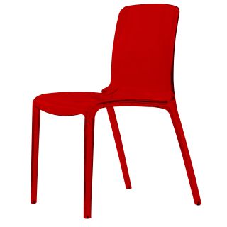 Laos Tranparent Red Modern Dining Chair
