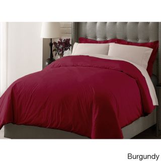 Blue Ridge Home Fashions Inc Oversize Cotton 3 piece Duvet Cover Set Red Size Twin