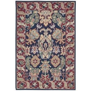 Nourison 16th Century Navy Hand hooked Area Rug (39 X 59)