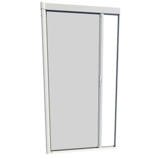 LARSON 39 in x 79 in White Retractable Screen Door
