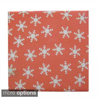 Snowflake Pattern Ceramic Wall Tiles (pack Of 20) (samples Available)