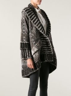 Tricot Chic Patterned Cardigan   Twist'n'scout paleari Online Store
