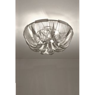 Terzani Soscik Ceiling Light 0G6XX Size 23.5H x 57W, Finish Nickel