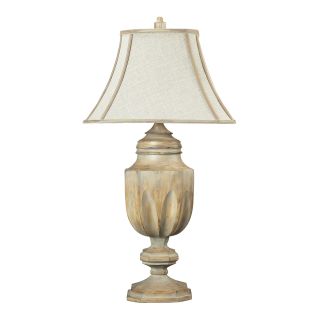Dimond Lighting Bleached Wood finish Table Lamp With Linen Shade