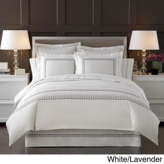 Ombre Box Embroidered 300 Thread Count Duvet Cover With Sham Options Sold Separate