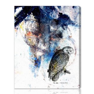 Oliver Gal Snowy Owl Graphic Art on Canvas 10149 Size 12 x 16