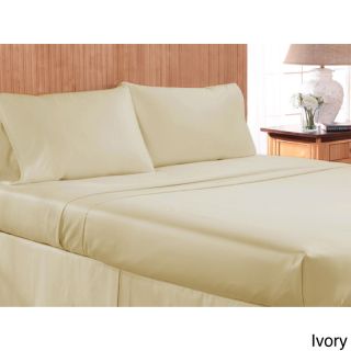 Grace Home Fashions 1000 Thread Count Cotton Blend 4 piece Sheet Set Off White Size Queen
