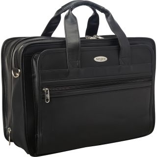 Samsonite Expandable Leather Top Zip Laptop Bag