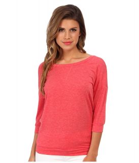 Mavi Jeans Detailed Top Womens Long Sleeve Pullover (Red)