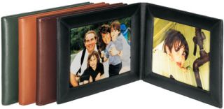 Millennium Leather Double 5 x 7 Landscape Picture Holder