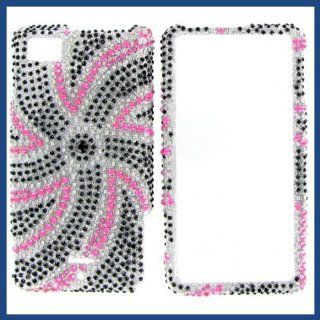 Motorola MB810 (DROID X) / MB870 (DROID X2) Full Diamond Windmill Protective Case Cell Phones & Accessories