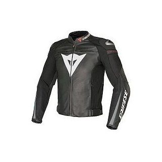 Dainese Super Speed Leather Jacket (US 46 / EU 56) (BLACK/BLACK/ANTHRACITE) Automotive