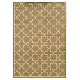 Style Haven Casual Trellis Brown/ Tan Area Rug (710 X 10) Beige Size 8 x 10