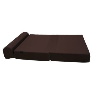 Large 8 inch Thick Brown Tri fold Foam Bed / Couch