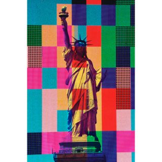 Fluorescent Palace Digital Liberty Multi Graphic Art on Canvas FP043 Size 