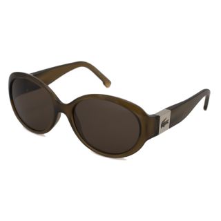 Lacoste Womens L509s Oval Dark Orange and brown Sunglasses