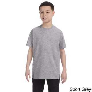 Gildan Gildan Youth Heavy Cotton T shirt Grey Size L (14 16)