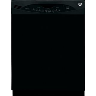 GE 24 in 56 Decibel Built In Dishwasher with Stainless Steel Tub (Black)