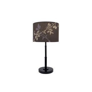 Lite Source 22.25 in Bronze Indoor Table Lamp with Fabric Shade