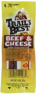 Trail's Best Beef and Cheese Sticks, 1 Ounce (Pack of 20)  Snack Party Mixes  Grocery & Gourmet Food