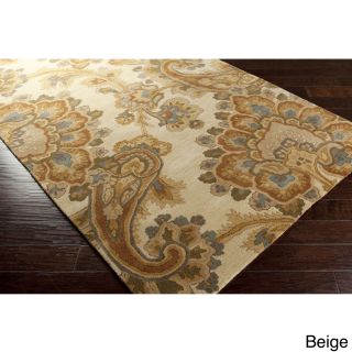 Hand tufted Wool Transitional Paisley Area Rug (5 X 8)