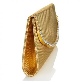 Retro Gold Clutch with Crystals and Mirror