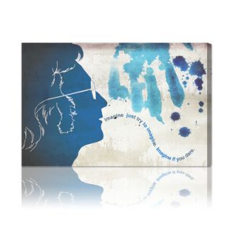 Oliver Gal Lennon Graphic Art on Canvas 10302 Size 15 x 10