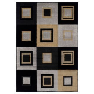 Easton Collection Squares Area Rug