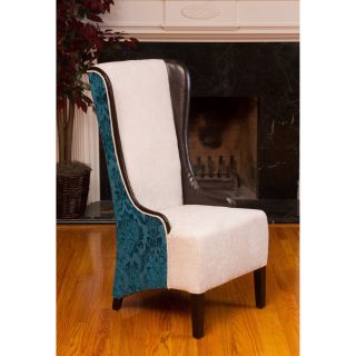 Bacall High back Ivory Fabric Chair