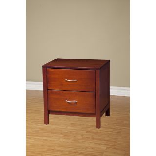 Alpine Furniture American Lifestyle Newport 2 Drawer Nightstand Brown Size 2 drawer