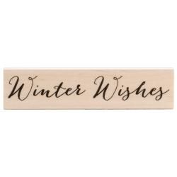 Hero Arts Mounted Rubber Stamps 1 X4   Winter Wishes