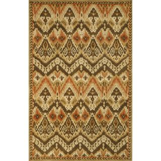 Tie Dye Camel Indoor Rug (35 X 55)